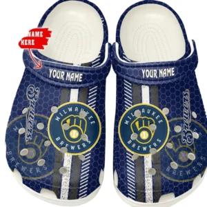 Milwaukee Brewers Crocs, All Over Print Zipper Crocs Milwaukee Brewers - white DMLB1106112047