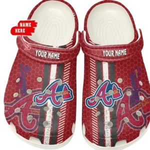 Atlanta Braves Crocs, All Over Print Zipper Crocs Atlanta Braves - white DMLB1106112052