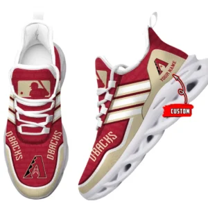 Arizona Diamondbacks Max Soul Shoes, All Over Print Zipper Max Soul Shoes Arizona Diamondbacks - White DMLB1256162029