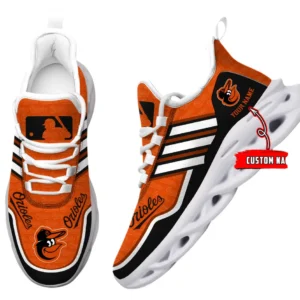 Baltimore Orioles Max Soul Shoes, All Over Print Zipper Max Soul Shoes Baltimore Orioles - White DMLB1256162031