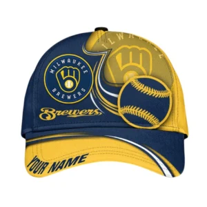 Milwaukee Brewers Classic Cap, All Over Print Classic Cap Milwaukee Brewers DMLB1266162028