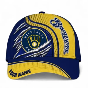 Milwaukee Brewers Classic Cap, All Over Print Classic Cap Milwaukee Brewers DMLB1276162037