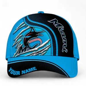 Miami Marlins Classic Cap, All Over Print Classic Cap Miami Marlins DMLB1276162046