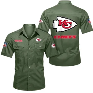 Dallas Cowboys Short Sleeved Shirtt, All Over Print Short Sleeved Shirt Dallas Cowboys - Army Green DNFL1026122025
