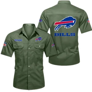 San Francisco 49ers Short Sleeved Shirtt, All Over Print Short Sleeved Shirt San Francisco 49ers - Army Green DNFL1026122028