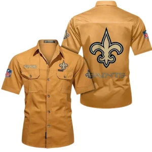 Kansas City Chiefs Short Sleeved Shirtt, All Over Print Short Sleeved Shirt Kansas City Chiefs - Turmeric DNFL1026122030