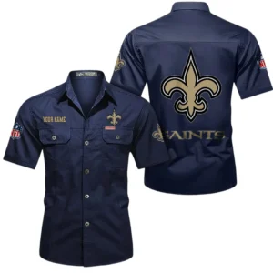 Kansas City Chiefs Short Sleeved Shirtt, All Over Print Short Sleeved Shirt Kansas City Chiefs - Dark Blue DNFL1026122030