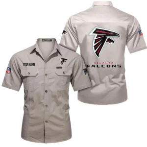 New England Patriots Short Sleeved Shirtt, All Over Print Short Sleeved Shirt New England Patriots - Beige DNFL1026122034