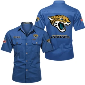 New York Giants Short Sleeved Shirtt, All Over Print Short Sleeved Shirt New York Giants - Cowboy Blue DNFL1026122035