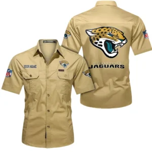 New York Giants Short Sleeved Shirtt, All Over Print Short Sleeved Shirt New York Giants - Khaki DNFL1026122035