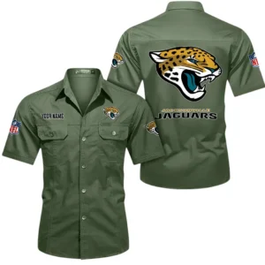 New York Giants Short Sleeved Shirtt, All Over Print Short Sleeved Shirt New York Giants - Army Green DNFL1026122035