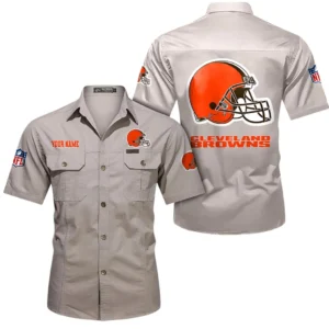 Seattle Seahawks Short Sleeved Shirtt, All Over Print Short Sleeved Shirt Seattle Seahawks - Beige DNFL1026122037