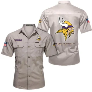 New Orleans Saints Short Sleeved Shirtt, All Over Print Short Sleeved Shirt New Orleans Saints - Beige DNFL1026122038