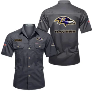 Minnesota Vikings Short Sleeved Shirtt, All Over Print Short Sleeved Shirt Minnesota Vikings - Gray DNFL1026122039