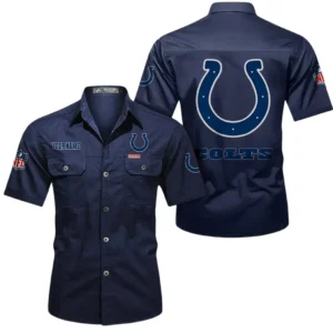 Buffalo Bills Short Sleeved Shirtt, All Over Print Short Sleeved Shirt Buffalo Bills - Dark Blue DNFL1026122040