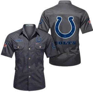 Buffalo Bills Short Sleeved Shirtt, All Over Print Short Sleeved Shirt Buffalo Bills - Gray DNFL1026122040