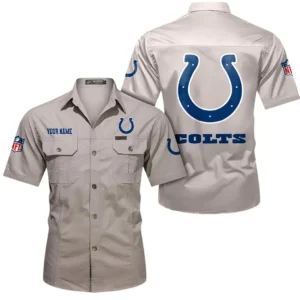 Buffalo Bills Short Sleeved Shirtt, All Over Print Short Sleeved Shirt Buffalo Bills - Beige DNFL1026122040