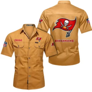 Jacksonville Jaguars Short Sleeved Shirtt, All Over Print Short Sleeved Shirt Jacksonville Jaguars - Turmeric DNFL1026122041