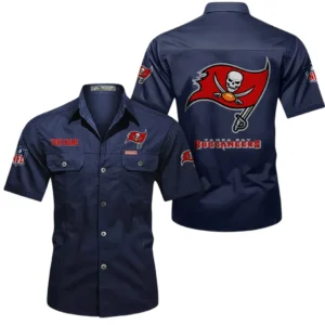 Jacksonville Jaguars Short Sleeved Shirtt, All Over Print Short Sleeved Shirt Jacksonville Jaguars - Dark Blue DNFL1026122041
