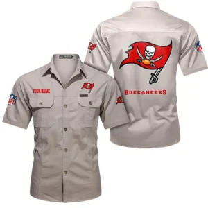 Jacksonville Jaguars Short Sleeved Shirtt, All Over Print Short Sleeved Shirt Jacksonville Jaguars - Beige DNFL1026122041