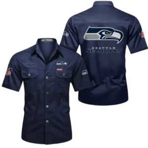 Cincinnati Bengals Short Sleeved Shirtt, All Over Print Short Sleeved Shirt Cincinnati Bengals - Dark Blue DNFL1026122042