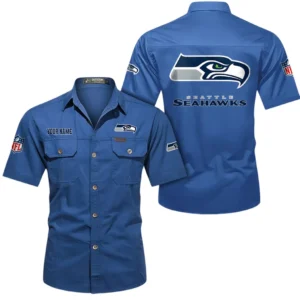 Cincinnati Bengals Short Sleeved Shirtt, All Over Print Short Sleeved Shirt Cincinnati Bengals - Cowboy Blue DNFL1026122042