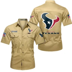 Atlanta Falcons Short Sleeved Shirtt, All Over Print Short Sleeved Shirt Atlanta Falcons - Khaki DNFL1026122044