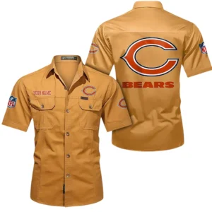 Washington Commanders Short Sleeved Shirtt, All Over Print Short Sleeved Shirt Washington Commanders - Turmeric DNFL1026122046