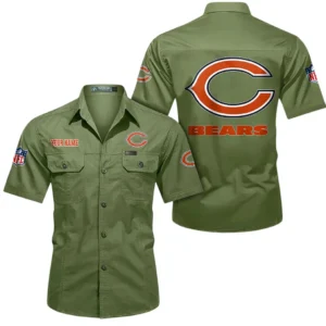 Washington Commanders Short Sleeved Shirtt, All Over Print Short Sleeved Shirt Washington Commanders - Fruit Green DNFL1026122046