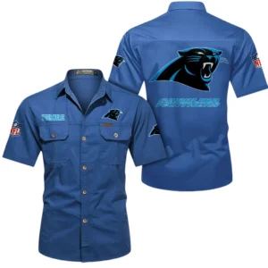 Indianapolis Colts Short Sleeved Shirtt, All Over Print Short Sleeved Shirt Indianapolis Colts - Cowboy Blue DNFL1026122047