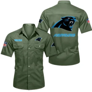 Indianapolis Colts Short Sleeved Shirtt, All Over Print Short Sleeved Shirt Indianapolis Colts - Army Green DNFL1026122047