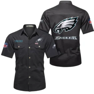 Cleveland Browns Short Sleeved Shirtt, All Over Print Short Sleeved Shirt Cleveland Browns - Black DNFL1026122051