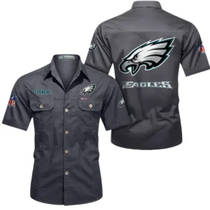 Cleveland Browns Short Sleeved Shirtt, All Over Print Short Sleeved Shirt Cleveland Browns - Gray DNFL1026122051