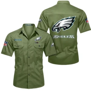 Cleveland Browns Short Sleeved Shirtt, All Over Print Short Sleeved Shirt Cleveland Browns - Fruit Green DNFL1026122051