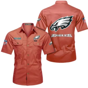 Cleveland Browns Short Sleeved Shirtt, All Over Print Short Sleeved Shirt Cleveland Browns - Red DNFL1026122051