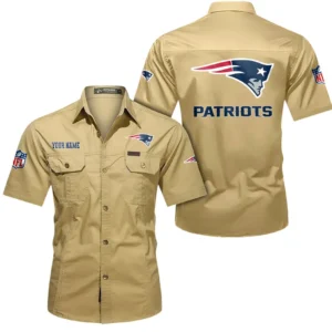 Arizona Cardinals Short Sleeved Shirtt, All Over Print Short Sleeved Shirt Arizona Cardinals - Khaki DNFL1026122052