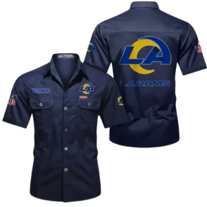 Tampa Bay Buccaneers Short Sleeved Shirtt, All Over Print Short Sleeved Shirt Tampa Bay Buccaneers - Dark Blue DNFL1026122053