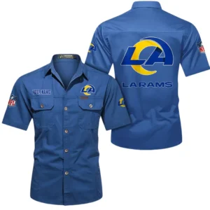 Tampa Bay Buccaneers Short Sleeved Shirtt, All Over Print Short Sleeved Shirt Tampa Bay Buccaneers - Cowboy Blue DNFL1026122053