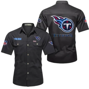 Los Angeles Chargers Short Sleeved Shirtt, All Over Print Short Sleeved Shirt Los Angeles Chargers - Black DNFL1026122055