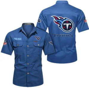 Los Angeles Chargers Short Sleeved Shirtt, All Over Print Short Sleeved Shirt Los Angeles Chargers - Cowboy Blue DNFL1026122055