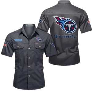 Los Angeles Chargers Short Sleeved Shirtt, All Over Print Short Sleeved Shirt Los Angeles Chargers - Gray DNFL1026122055