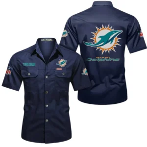 Carolina Panthers Short Sleeved Shirtt, All Over Print Short Sleeved Shirt Carolina Panthers - Dark Blue DNFL1026122056