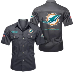 Carolina Panthers Short Sleeved Shirtt, All Over Print Short Sleeved Shirt Carolina Panthers - Gray DNFL1026122056