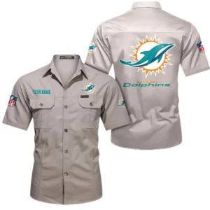 Carolina Panthers Short Sleeved Shirtt, All Over Print Short Sleeved Shirt Carolina Panthers - Beige DNFL1026122056