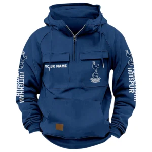 Tottenham Hotspur Tactical Quarter Zip Hoodie EPL95060225000 - Dark Blue