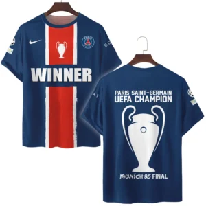 Paris Saint-Germain T-Shirt UEFA Champion 2025 For Fan Paris Saint-Germain HVN1036C1060225TS3D