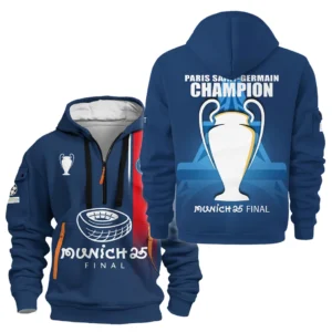Paris Saint-Germain Hoodie Half Zipper UEFA Champion 2025 For Fan Paris Saint-Germain HVN1041C1060325HODZ