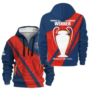 Paris Saint-Germain Hoodie Half Zipper UEFA Champion 2025 For Fan Paris Saint-Germain HVN1042C1060325HODZ