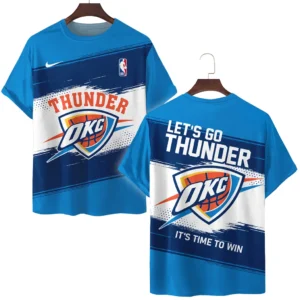 Oklahoma City Thunder T-Shirt NBA 2025 For Fan Oklahoma City Thunder HVN1044OKC060325TS3D