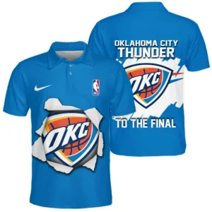 Oklahoma City Thunder Polo Shirt NBA 2025 For Fan Oklahoma City Thunder HVN1045THUNDER060325POS